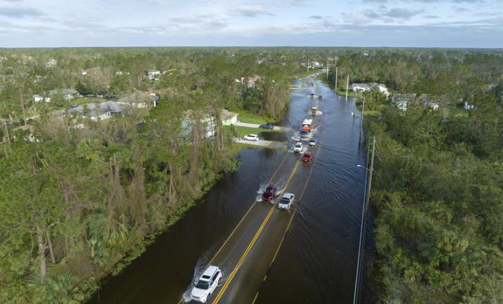 Hurricane USA Milton Helene Florida © Andrii Biletskyi | Dreamstime.com