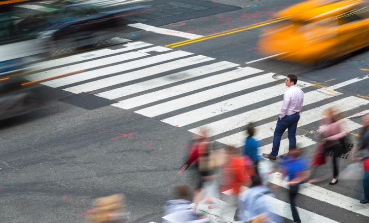 Intersection cybersecurity data hackers walking New York © Peter Adams | Dreamstime.com